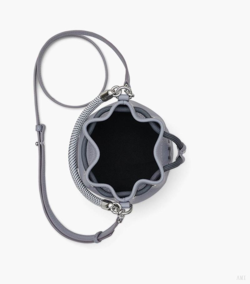 Marc Jacobs | The Leather Mini Bucket Bag - Wolf Grey