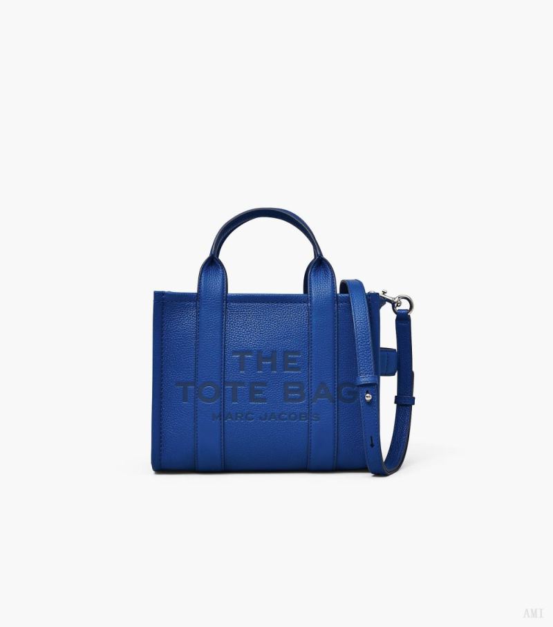 Marc Jacobs | The Leather Small Tote Bag - Cobalt - Click Image to Close