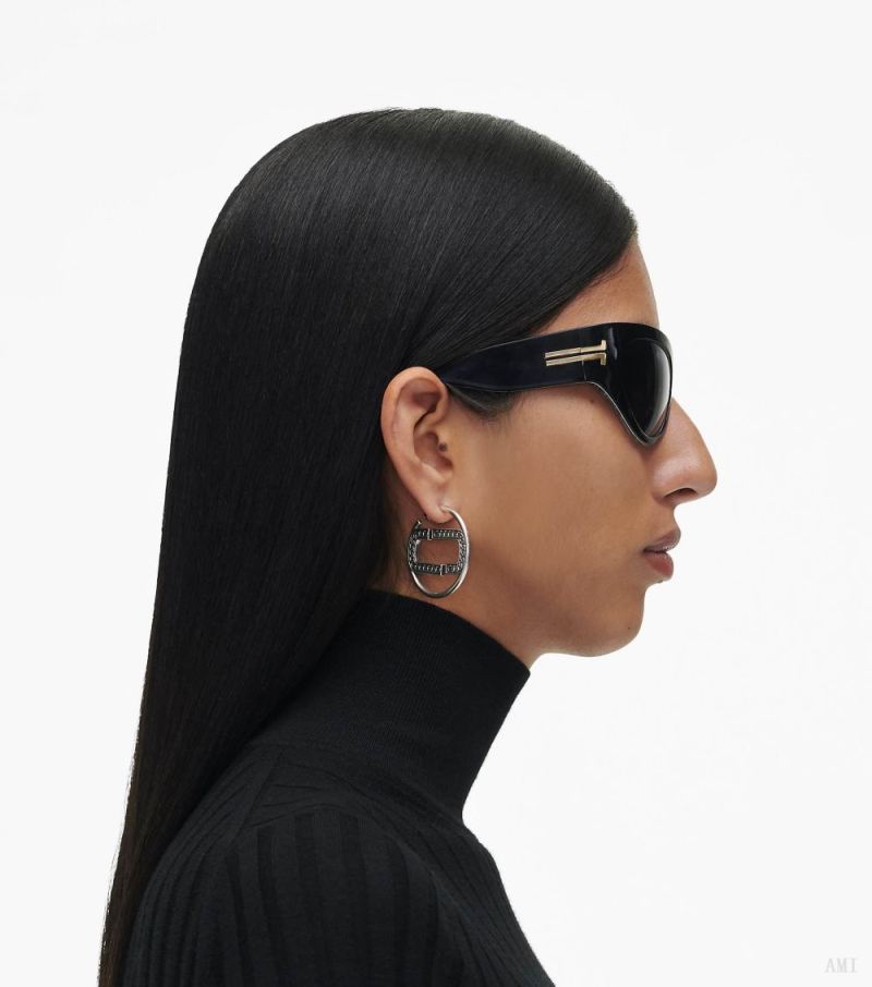 Marc Jacobs | The Icon Wrapped Sunglasses - Black