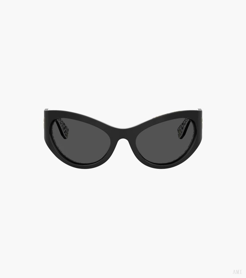 Marc Jacobs | The Icon Wrapped Sunglasses - Black