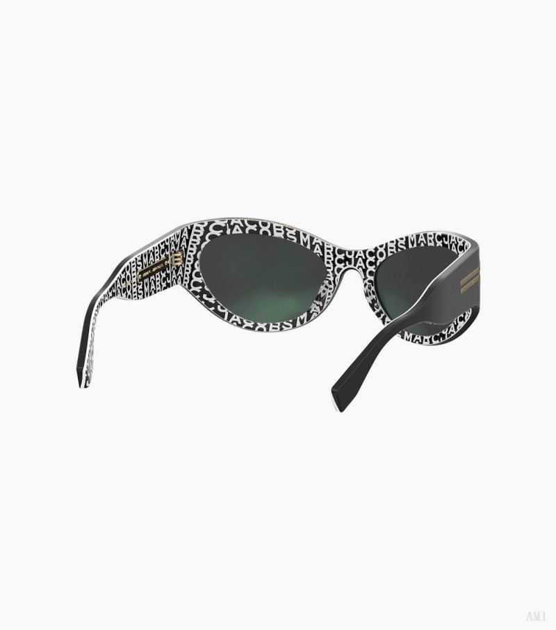 Marc Jacobs | The Icon Wrapped Sunglasses - Black