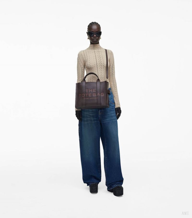 Marc Jacobs | The Leather Medium Tote Bag - Ganache