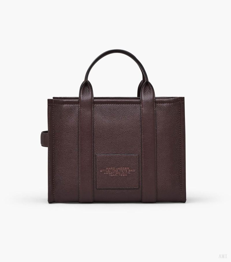 Marc Jacobs | The Leather Medium Tote Bag - Ganache