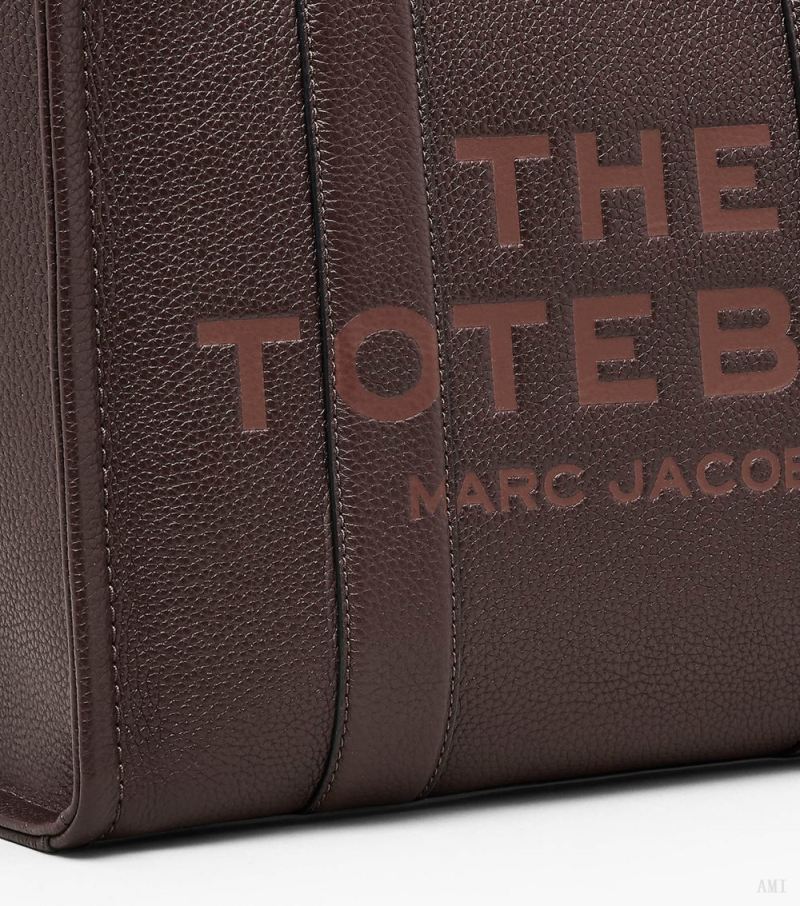 Marc Jacobs | The Leather Medium Tote Bag - Ganache