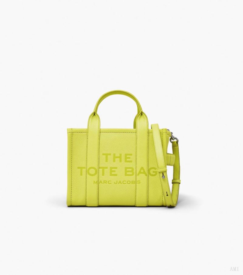 Marc Jacobs | The Leather Small Tote Bag - Limoncello - Click Image to Close