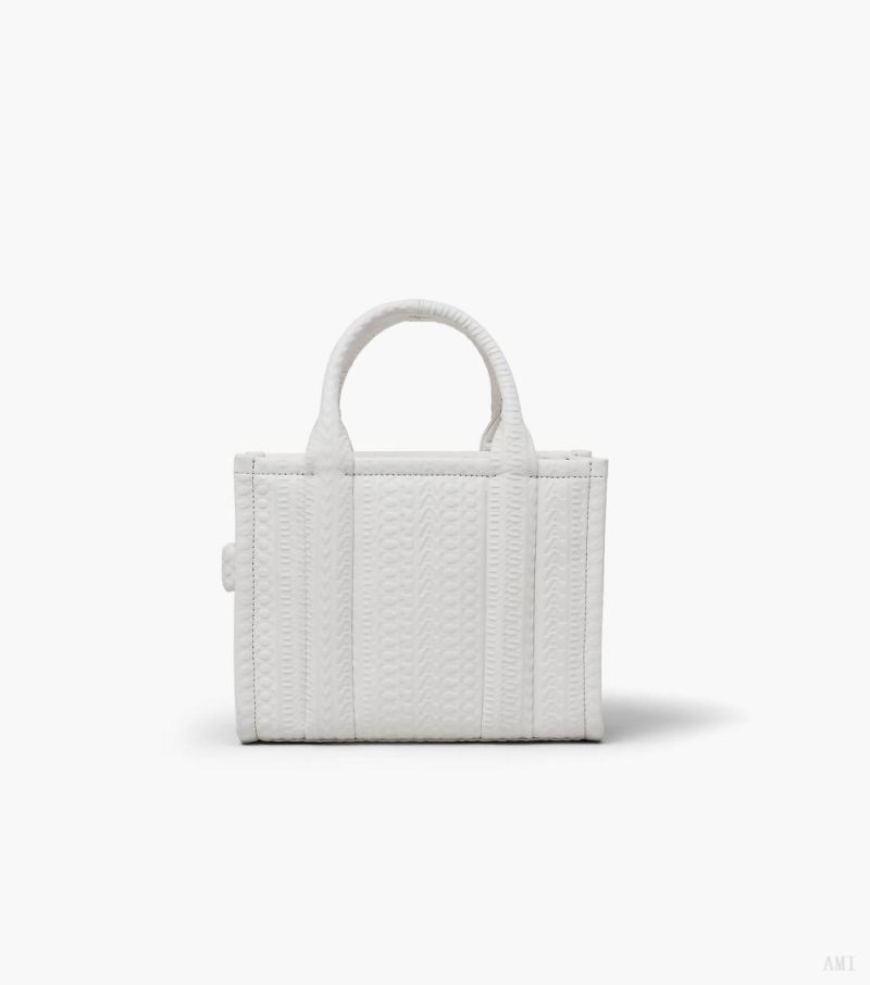 Marc Jacobs | The Monogram Debossed Small Tote Bag - White