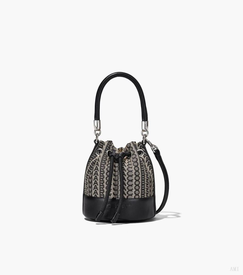 Marc Jacobs | The Monogram Mini Bucket Bag - Beige Multi