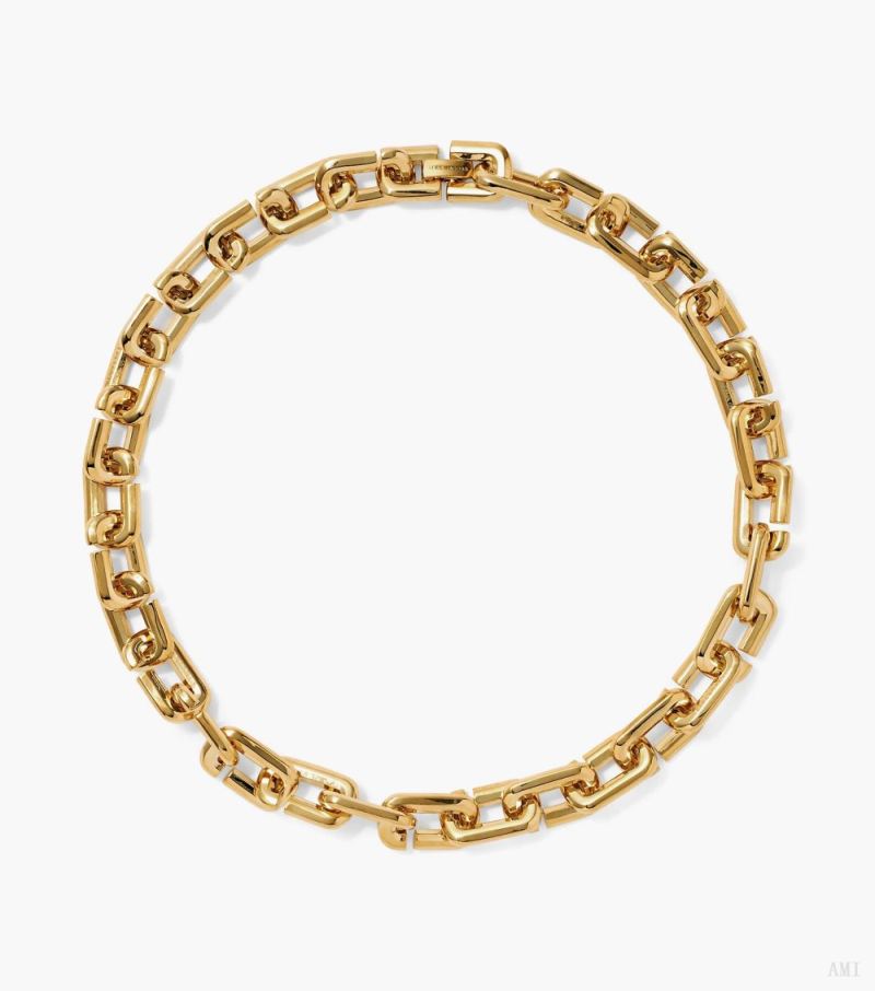 Marc Jacobs | The J Marc Chain Link Necklace - Gold - Click Image to Close