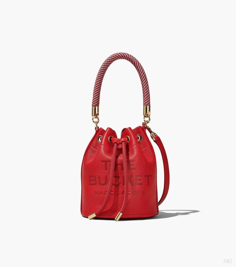 Marc Jacobs | The Leather Bucket Bag - True Red - Click Image to Close