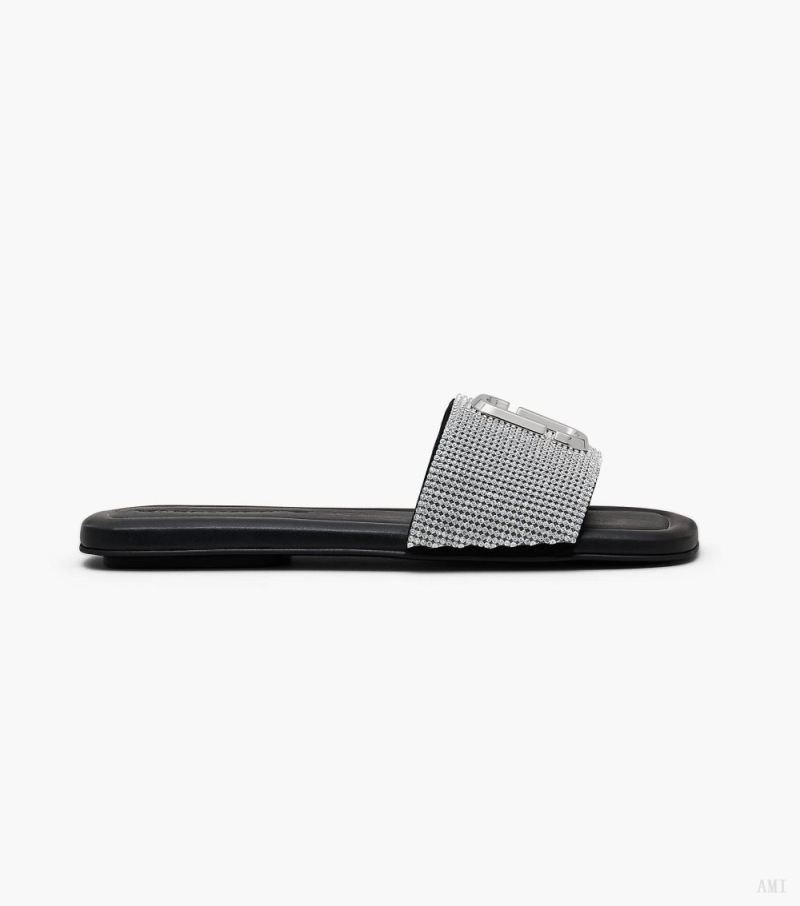 Marc Jacobs | The Rhinestone J Marc Sandal - Black/Crystal