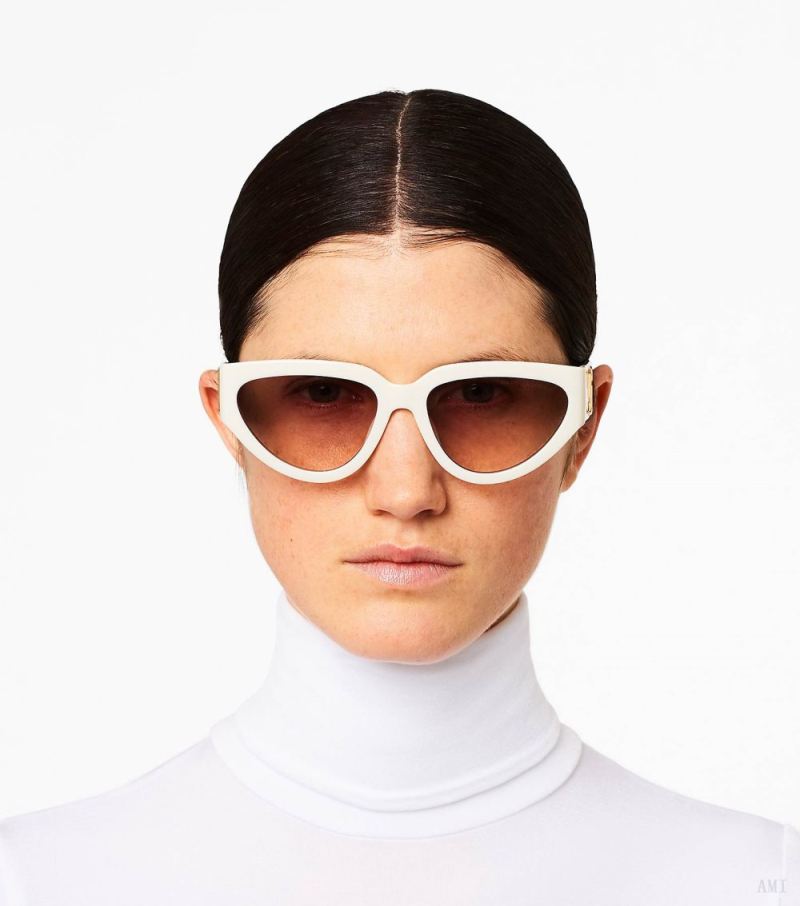 Marc Jacobs | The J Marc Cat Eye Sunglasses - White/Black