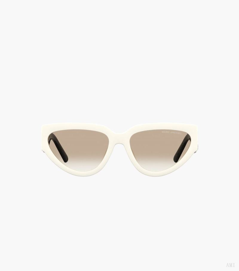 Marc Jacobs | The J Marc Cat Eye Sunglasses - White/Black