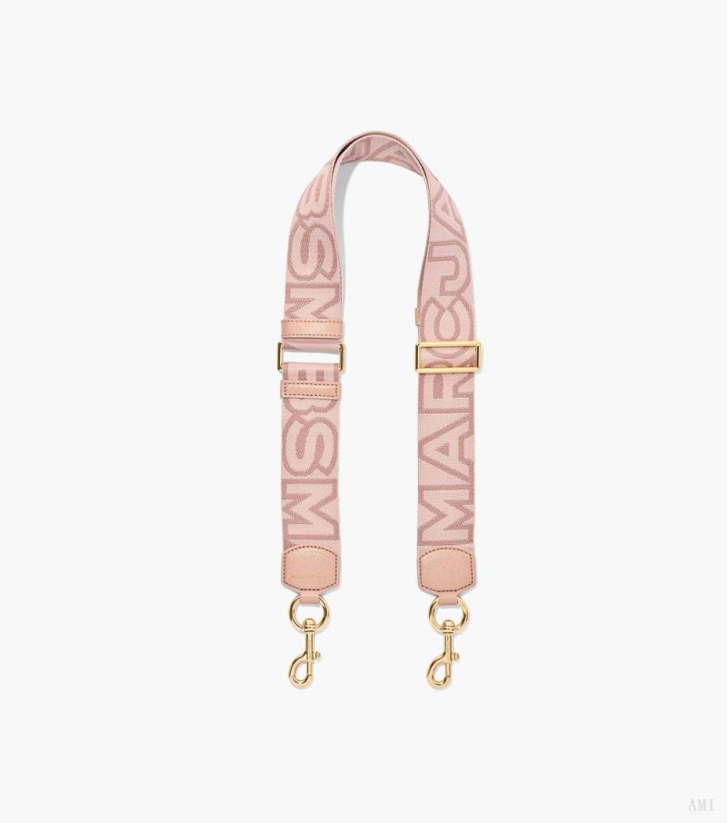 Marc Jacobs | The Outline Logo Webbing Strap - Rose Multi