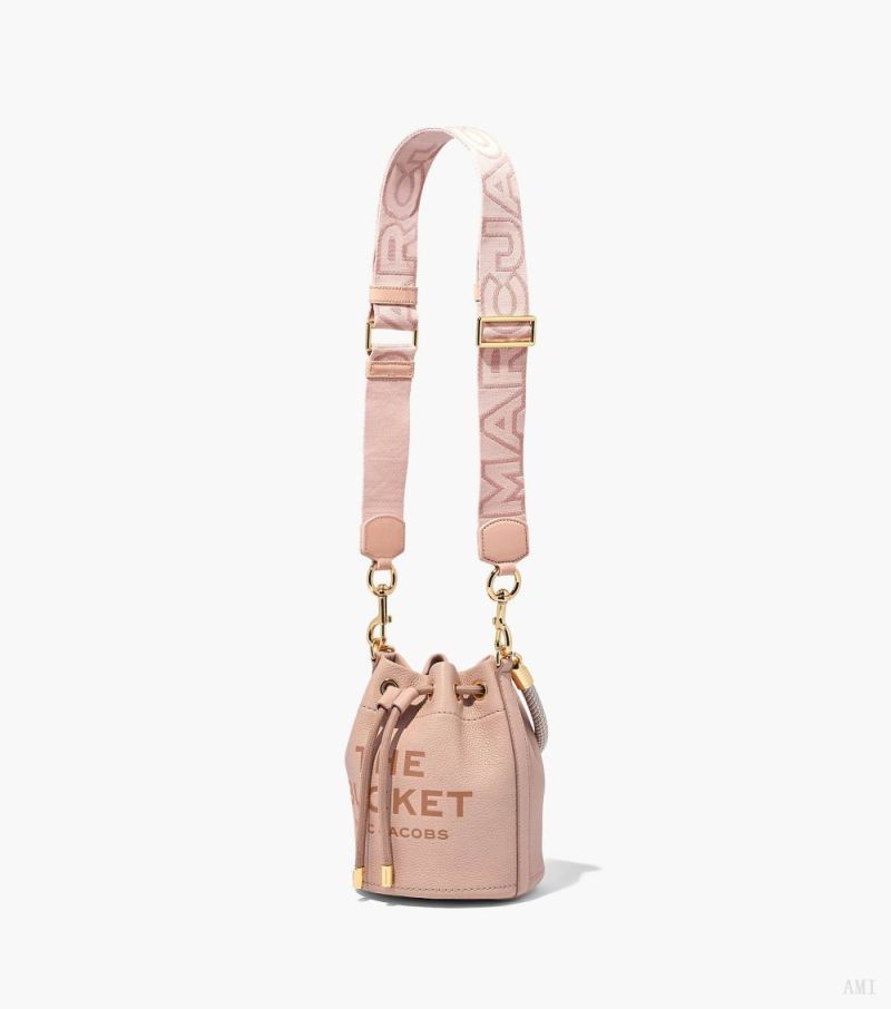 Marc Jacobs | The Outline Logo Webbing Strap - Rose Multi