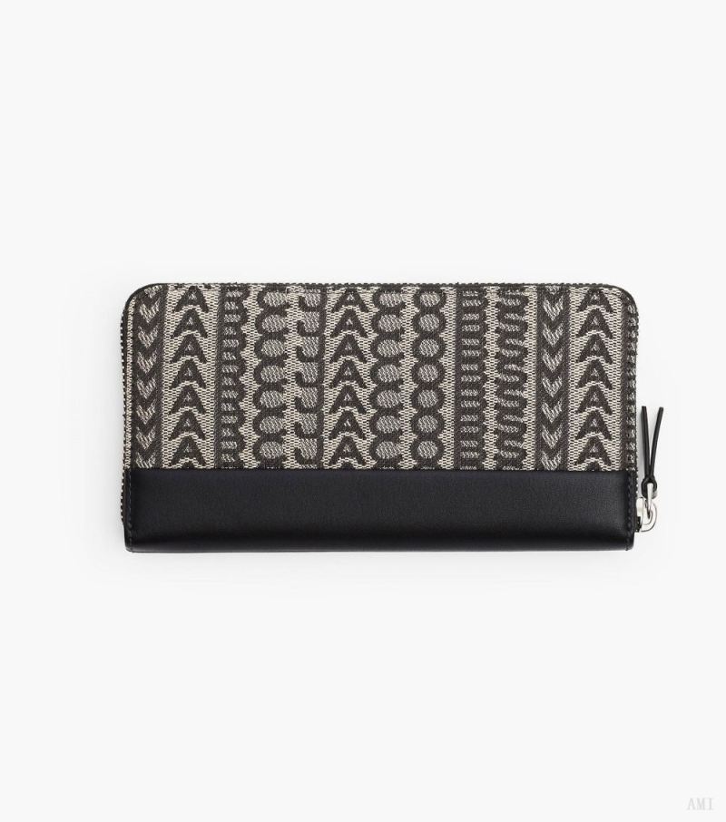 Marc Jacobs | The Monogram Jacquard Continental Wallet - Beige Multi