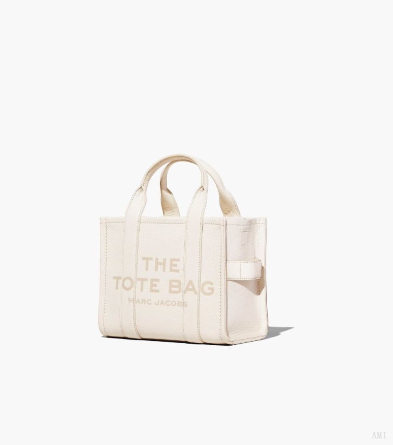 Marc Jacobs | The Leather Small Tote Bag - Cotton/Silver