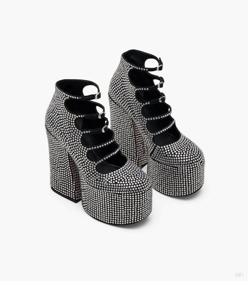 Marc Jacobs | The Rhinestone Kiki Ankle Boot - Black/Crystal