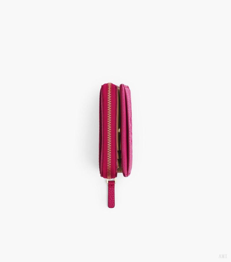 Marc Jacobs | The Leather Mini Compact Wallet - Lipstick Pink