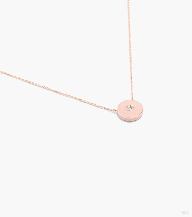 Marc Jacobs | The Medallion Pendant - Sand/Rose Gold