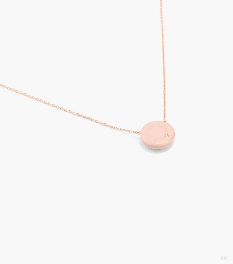 Marc Jacobs | The Medallion Pendant - Sand/Rose Gold