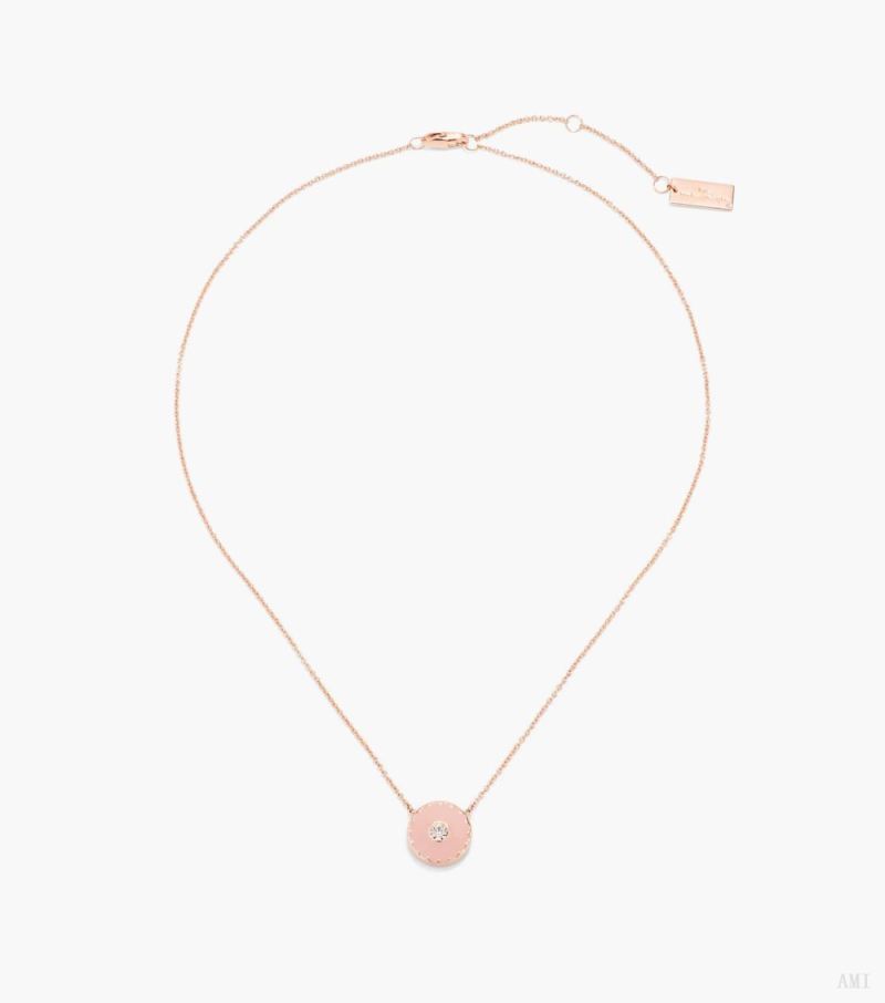 Marc Jacobs | The Medallion Pendant - Sand/Rose Gold