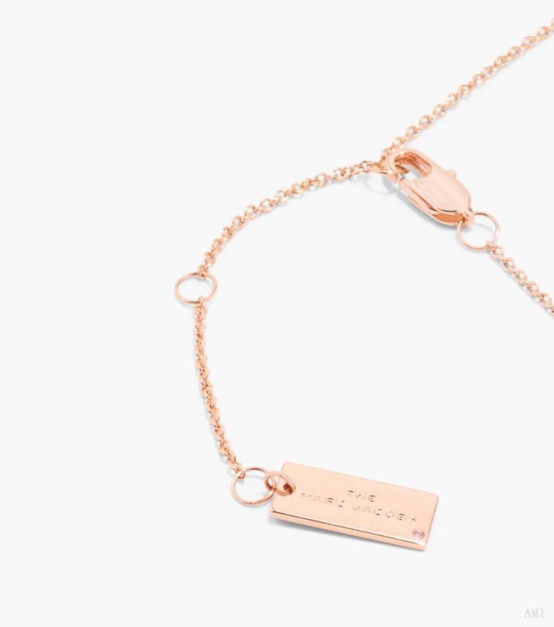 Marc Jacobs | The Medallion Pendant - Sand/Rose Gold