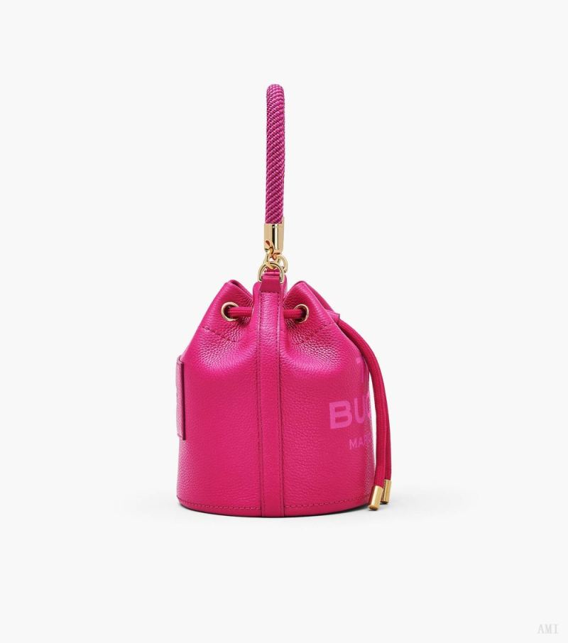 Marc Jacobs | The Leather Bucket Bag - Lipstick Pink