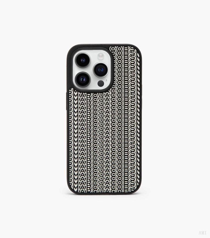 Marc Jacobs | The Monogram Iphone 14 Pro 3D Case - Black/White