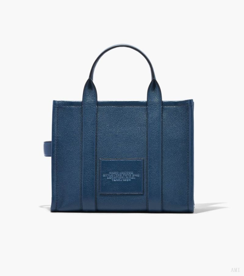 Marc Jacobs | The Leather Medium Tote Bag - Blue Sea