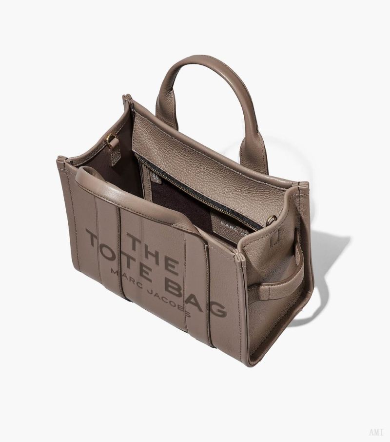 Marc Jacobs | The Leather Medium Tote Bag - Cement