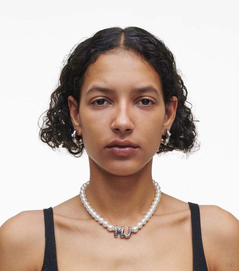 Marc Jacobs | The Marc Jacobs Balloon Pearl Necklace - White/Silver