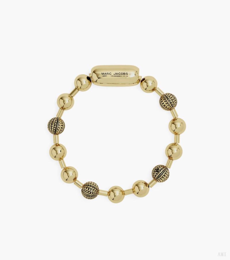 Marc Jacobs | The Monogram Ball Chain Bracelet - Light Antique Gold