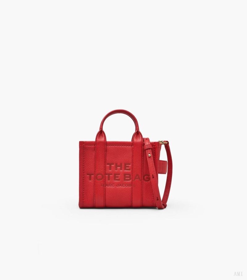 Marc Jacobs | The Leather Mini Tote Bag - True Red