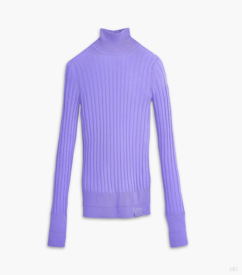 Marc Jacobs | The Lightweight Ribbed Turtleneck - Lavender