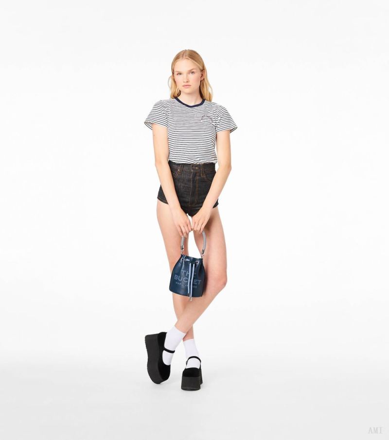 Marc Jacobs | The Leather Bucket Bag - Blue Sea