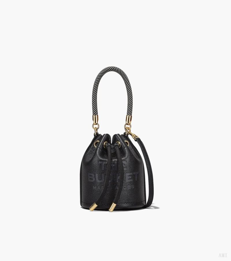 Marc Jacobs | The Leather Mini Bucket Bag - Black - Click Image to Close