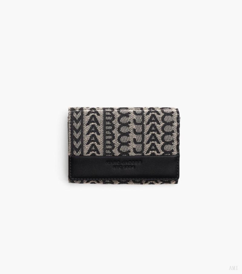 Marc Jacobs | The Monogram Jacquard Trifold Wallet - Beige Multi