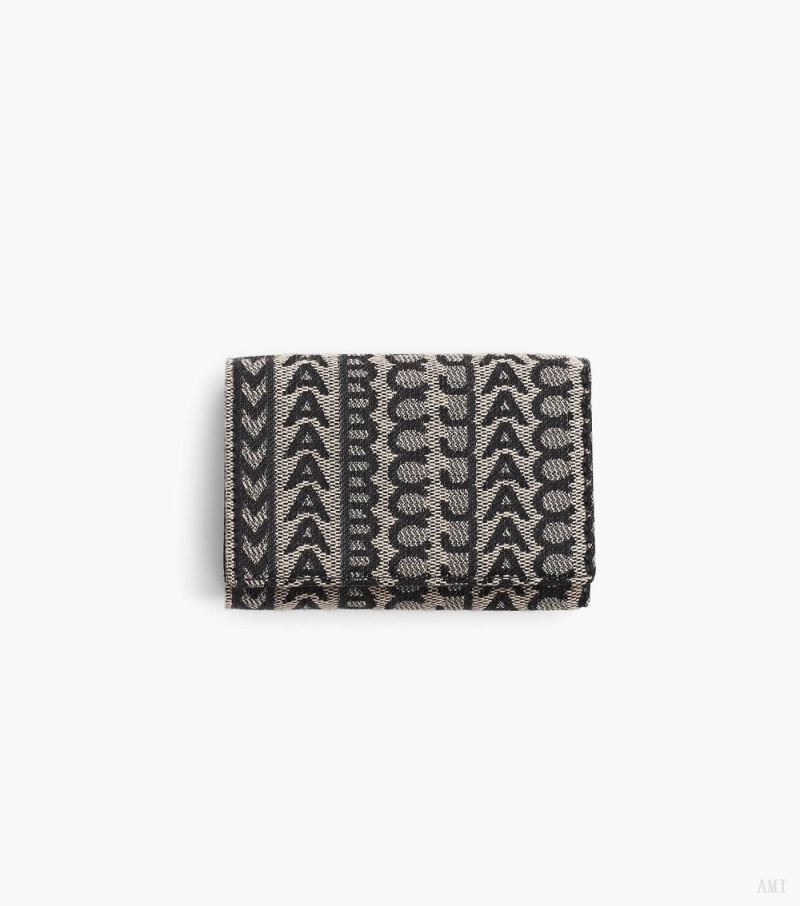 Marc Jacobs | The Monogram Jacquard Trifold Wallet - Beige Multi