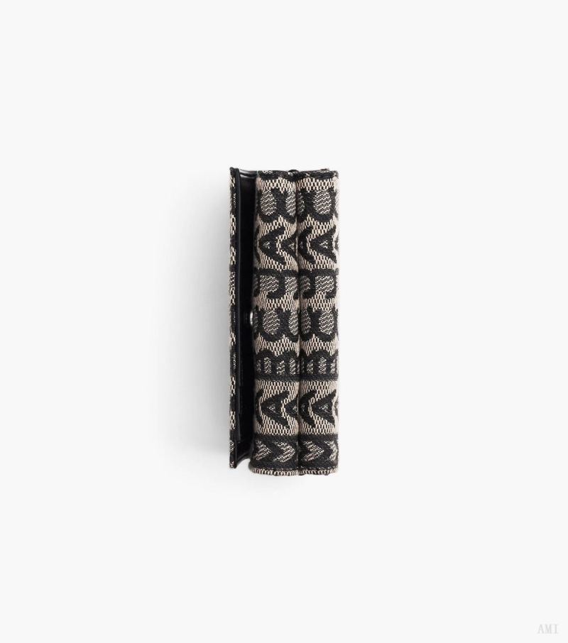 Marc Jacobs | The Monogram Jacquard Trifold Wallet - Beige Multi