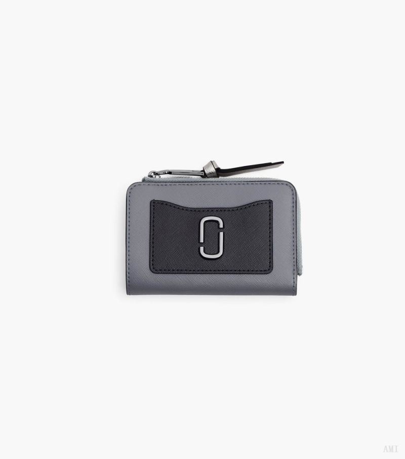 Marc Jacobs | The Utility Snapshot Slim Bifold Wallet - Wolf Grey Multi - Click Image to Close