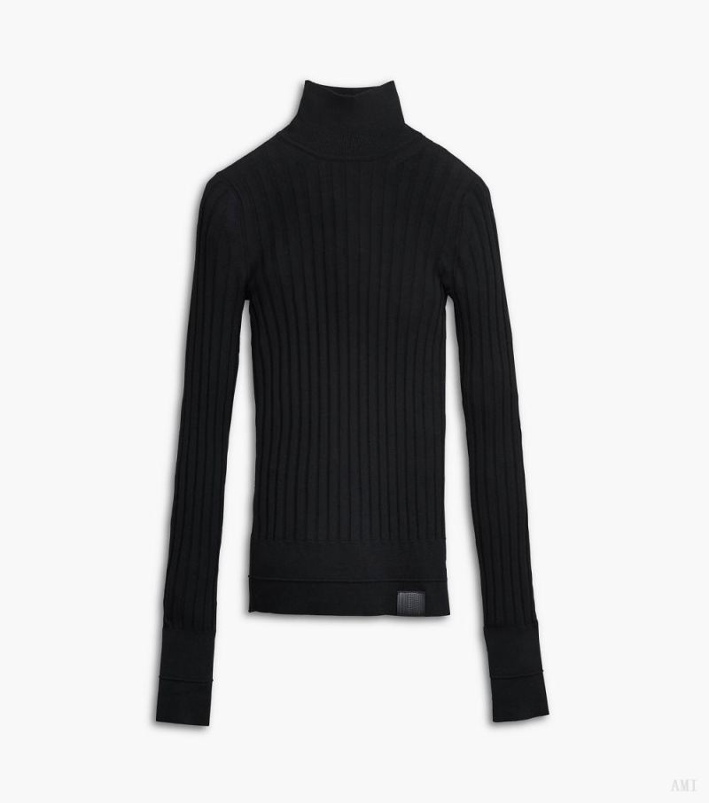 Marc Jacobs | The Lightweight Ribbed Turtleneck - Black