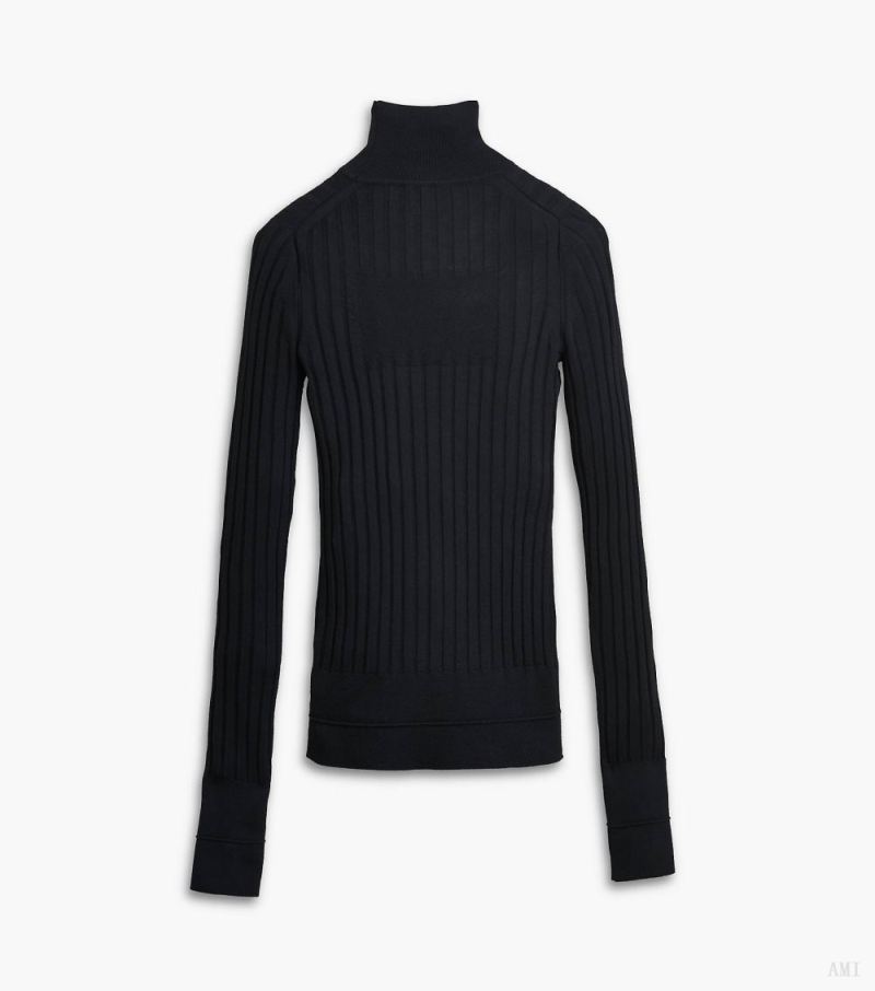 Marc Jacobs | The Lightweight Ribbed Turtleneck - Black