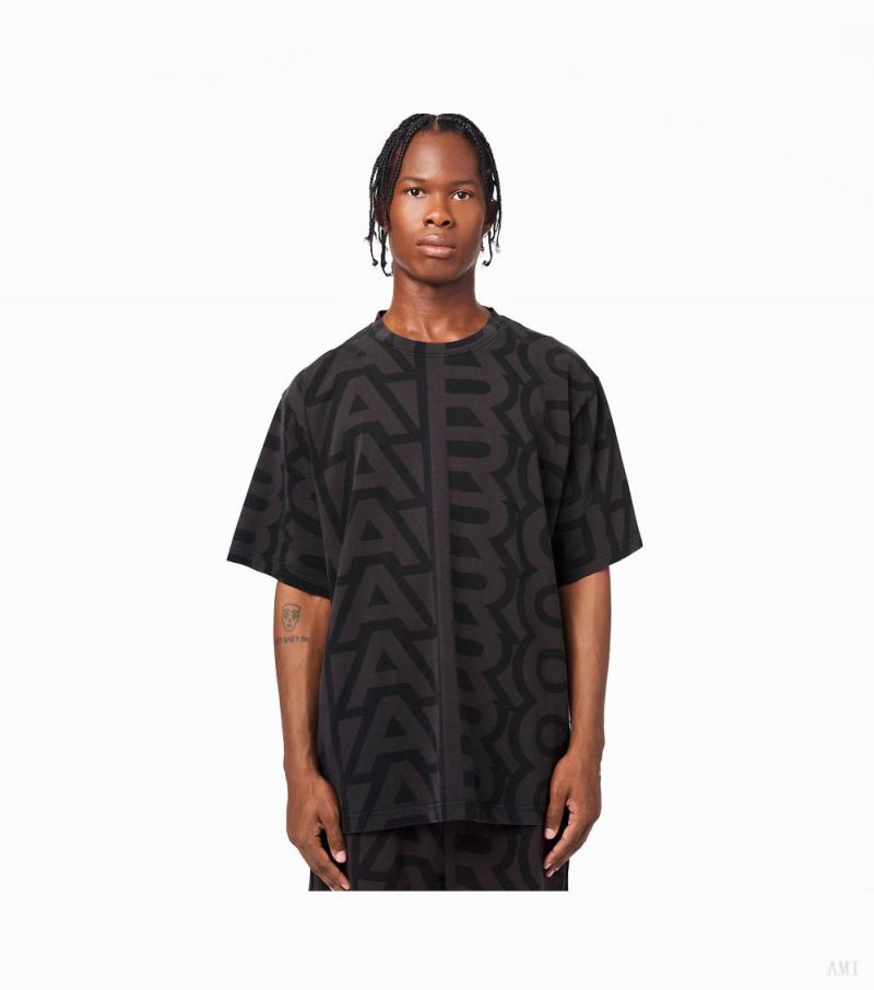 Marc Jacobs | The Monogram Big T-Shirt - Black/Charcoal