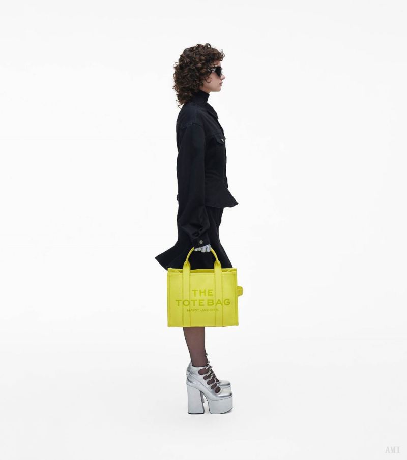 Marc Jacobs | The Leather Medium Tote Bag - Limoncello