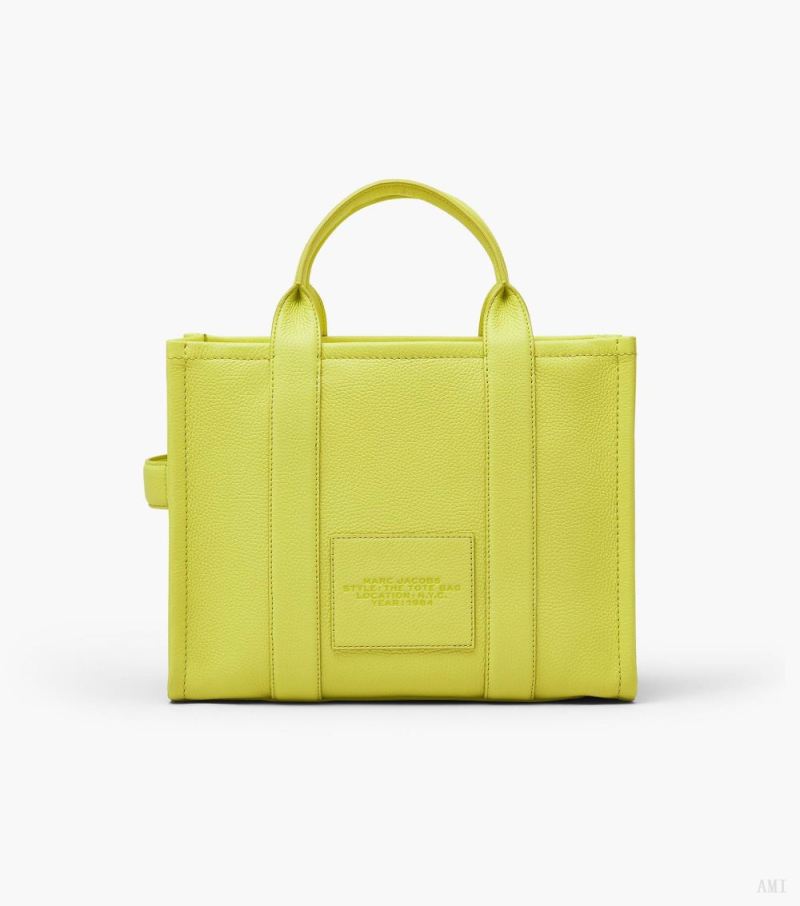 Marc Jacobs | The Leather Medium Tote Bag - Limoncello