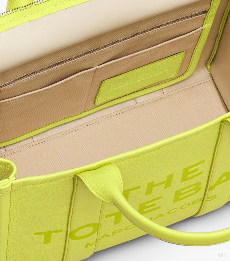 Marc Jacobs | The Leather Medium Tote Bag - Limoncello