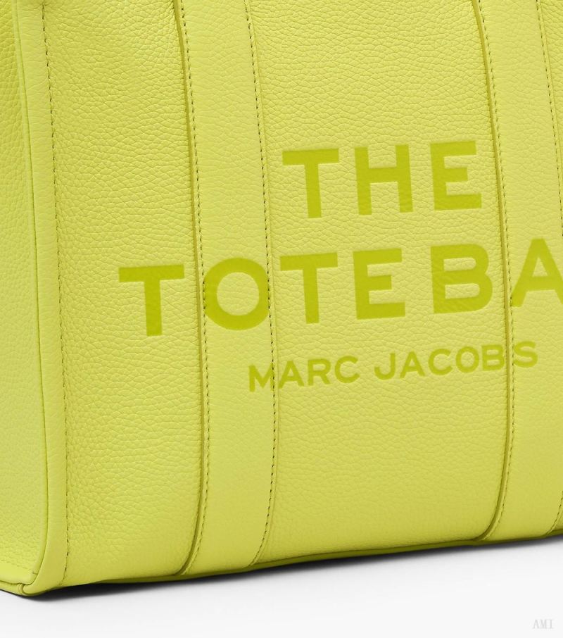 Marc Jacobs | The Leather Medium Tote Bag - Limoncello