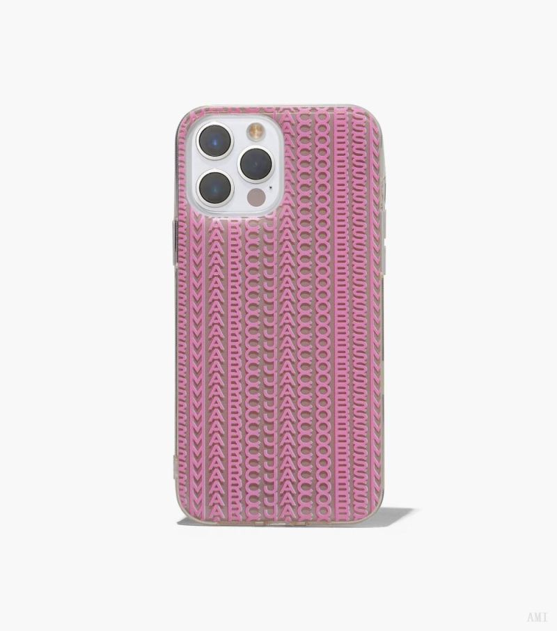 Marc Jacobs | The Monogram Iphone Case 14 Pro - Taupe/Pink