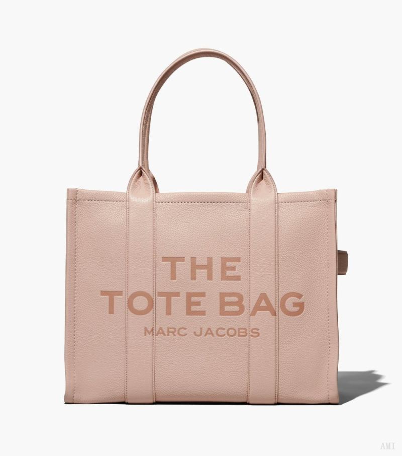 Marc Jacobs | The Leather Large Tote Bag - Rose - Click Image to Close