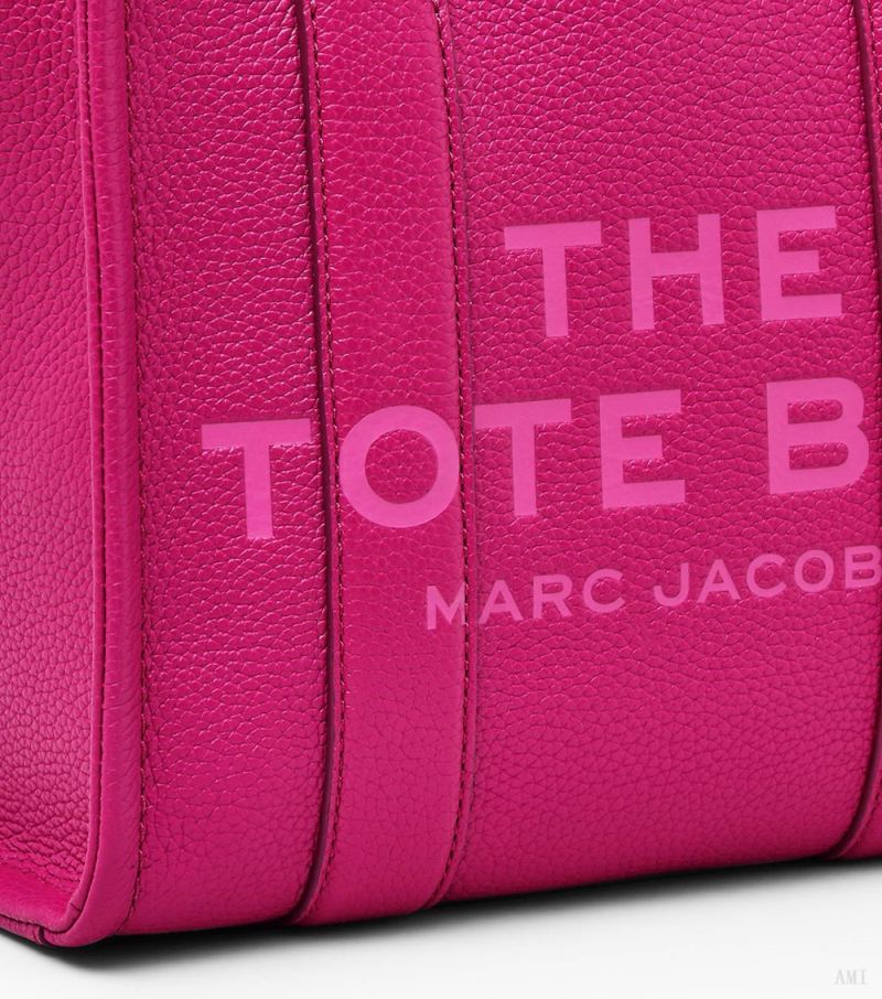 Marc Jacobs | The Leather Small Tote Bag - Lipstick Pink